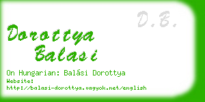 dorottya balasi business card