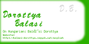 dorottya balasi business card